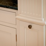 Fluted column pull-out storage