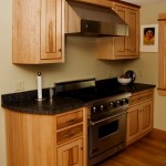 Curved beadboard kitchen cabinets