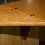 Craftsman style cherry wood countertop