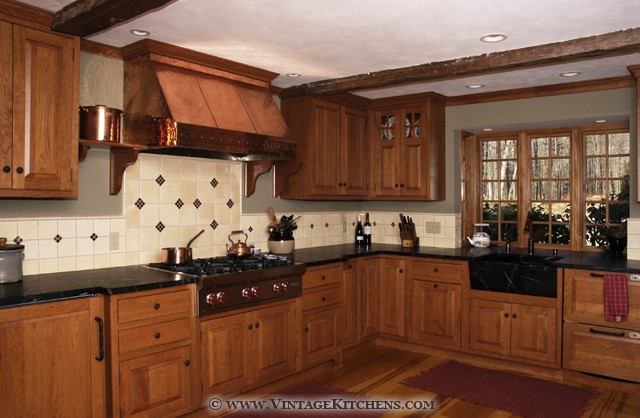 Copper range hood