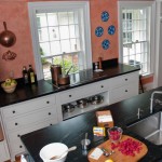 Soapstone countertop with undermount stainless steel sink