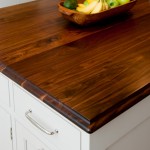 Walnut island countertop